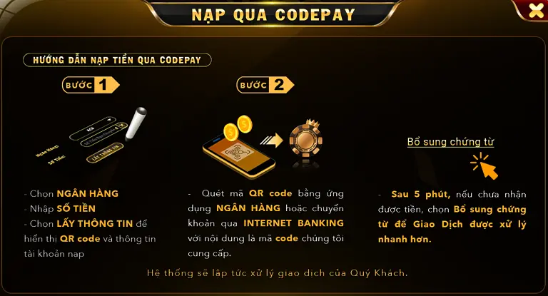 Hướng dẫn cách nạp tiền Fa88 qua codepay