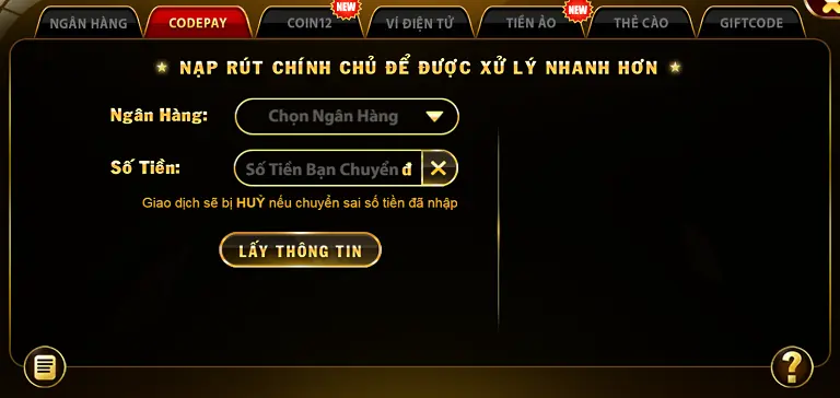 Cách nạp tiền Fa88 qua codepay