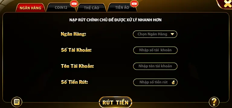 Cách rút tiền thông qua tài khoản ngân hàng